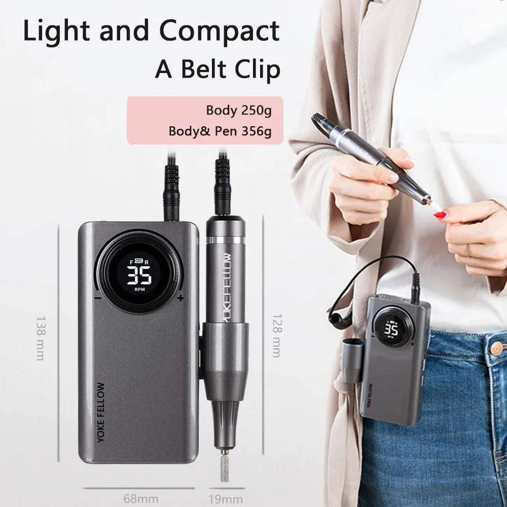 35000 RPM Rechargeable Portable Nail Drill machine Electric Nail File Manicure drill Set profession Nail Tools for Nail Salon