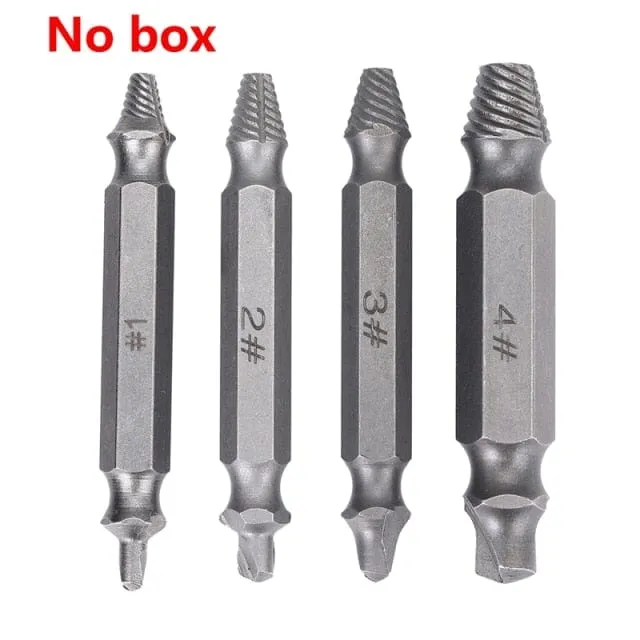 4/5/6 PCS Damaged Screw Extractor Drill Bit Set Stripped Broken Screw Bolt Remover Extractor Easily Take Out Demolition Tools