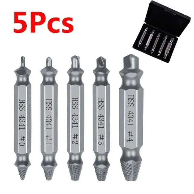 4/5/6 PCS Damaged Screw Extractor Drill Bit Set Stripped Broken Screw Bolt Remover Extractor Easily Take Out Demolition Tools