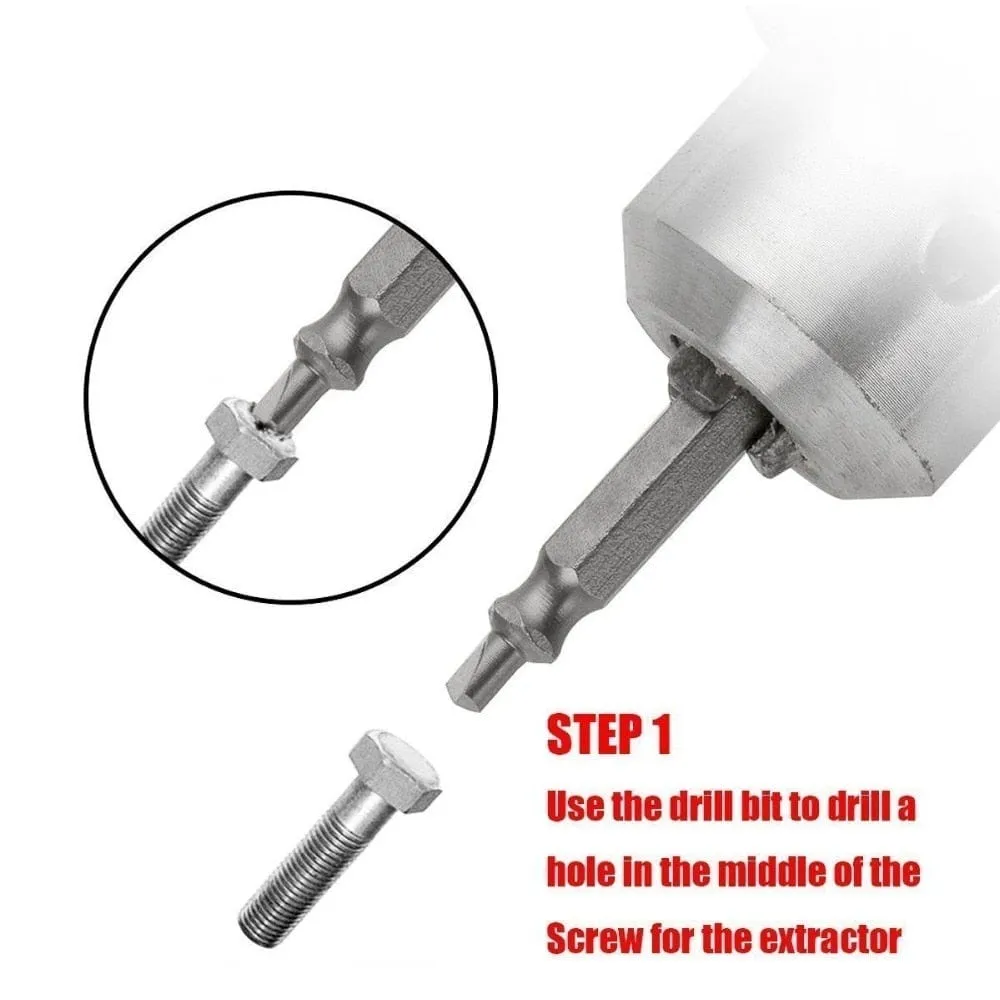 4/5/6 PCS Damaged Screw Extractor Drill Bit Set Stripped Broken Screw Bolt Remover Extractor Easily Take Out Demolition Tools