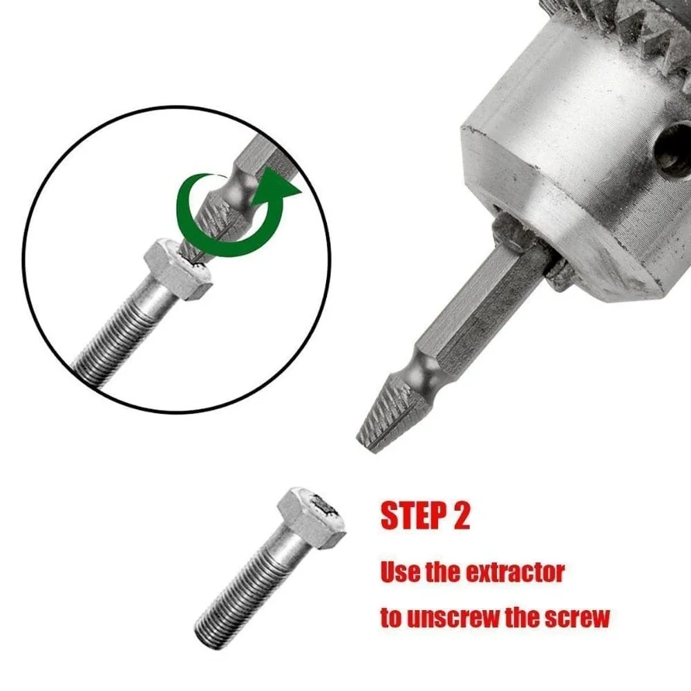 4/5/6 PCS Damaged Screw Extractor Drill Bit Set Stripped Broken Screw Bolt Remover Extractor Easily Take Out Demolition Tools