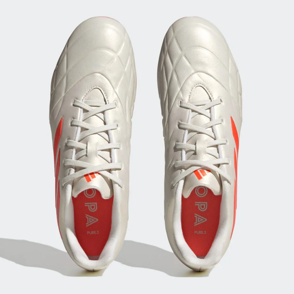 Adidas Copa Pure.3 FG Football Boots (Off White/Orange/Off White)