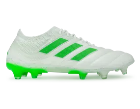 adidas Men's Copa 19.1 FG  Cloud White/Solar Lime