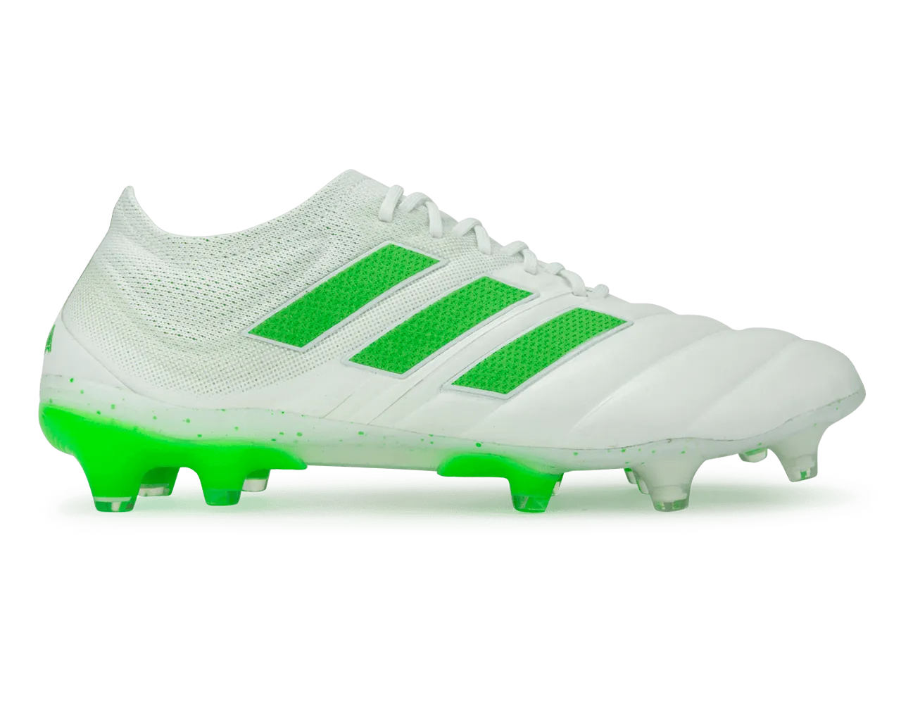 adidas Men's Copa 19.1 FG  Cloud White/Solar Lime