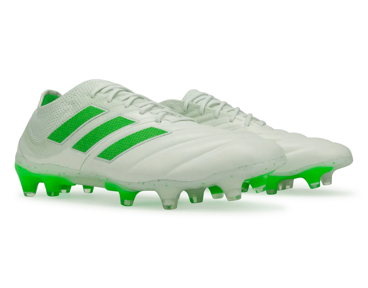 adidas Men's Copa 19.1 FG  Cloud White/Solar Lime