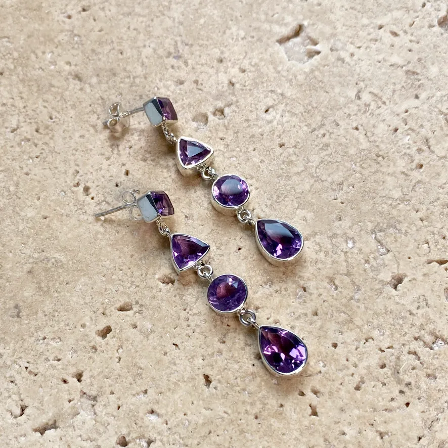 Amethyst Earrings - Nailah