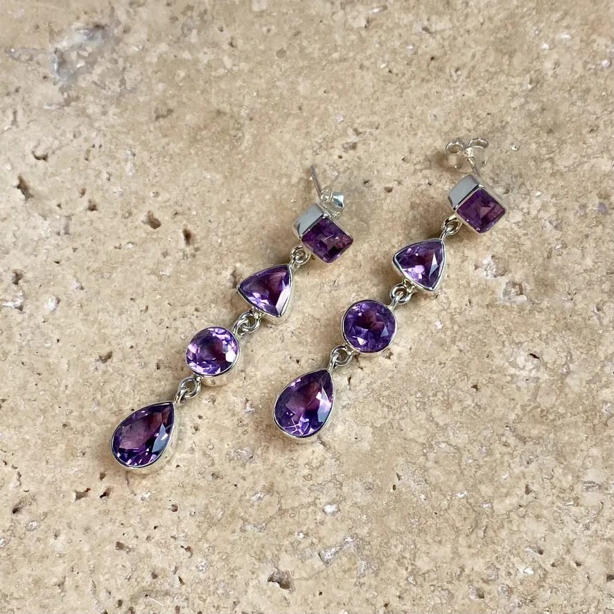 Amethyst Earrings - Nailah