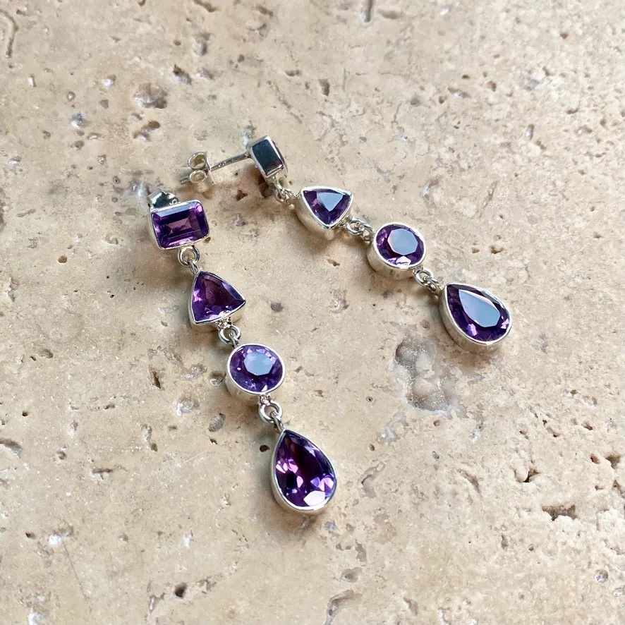 Amethyst Earrings - Nailah