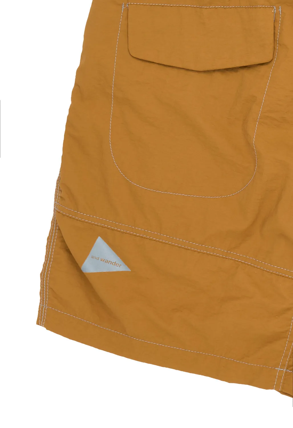 And Wander Men's Ny Taffeta Hiker Short Pants - Yellow