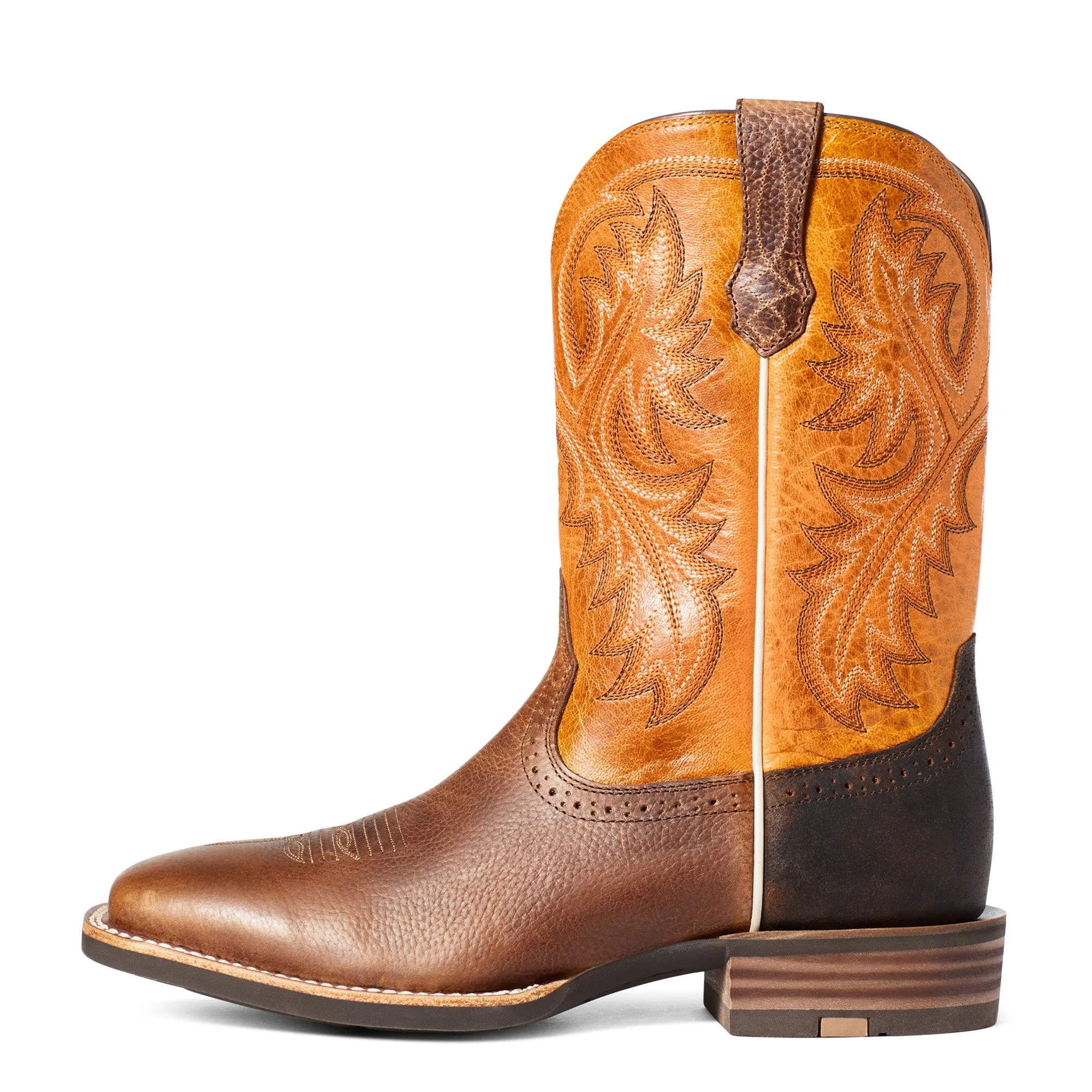 Ariat Mens Quickdraw Pinto Bean/Sunrise Boots