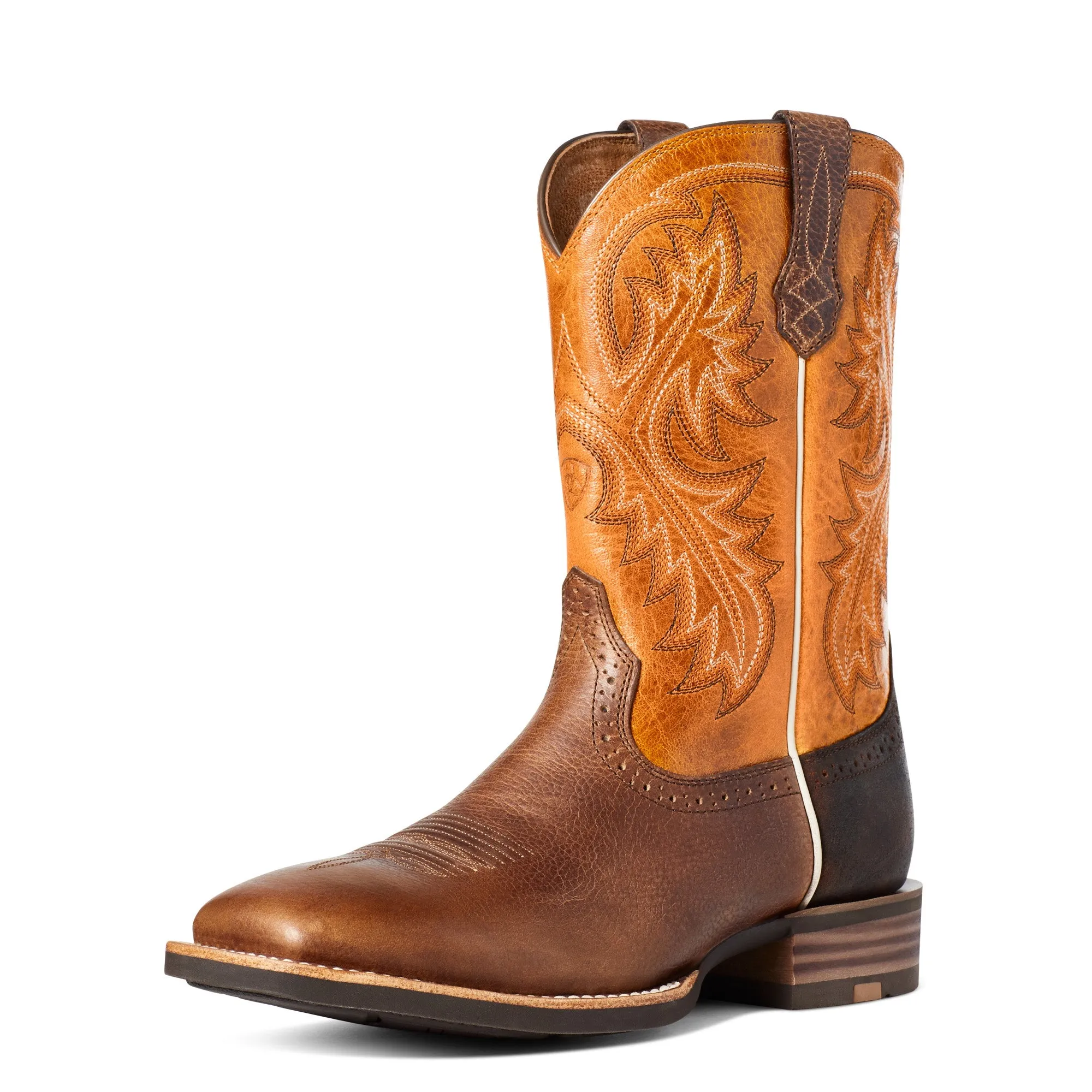 Ariat Mens Quickdraw Pinto Bean/Sunrise Boots