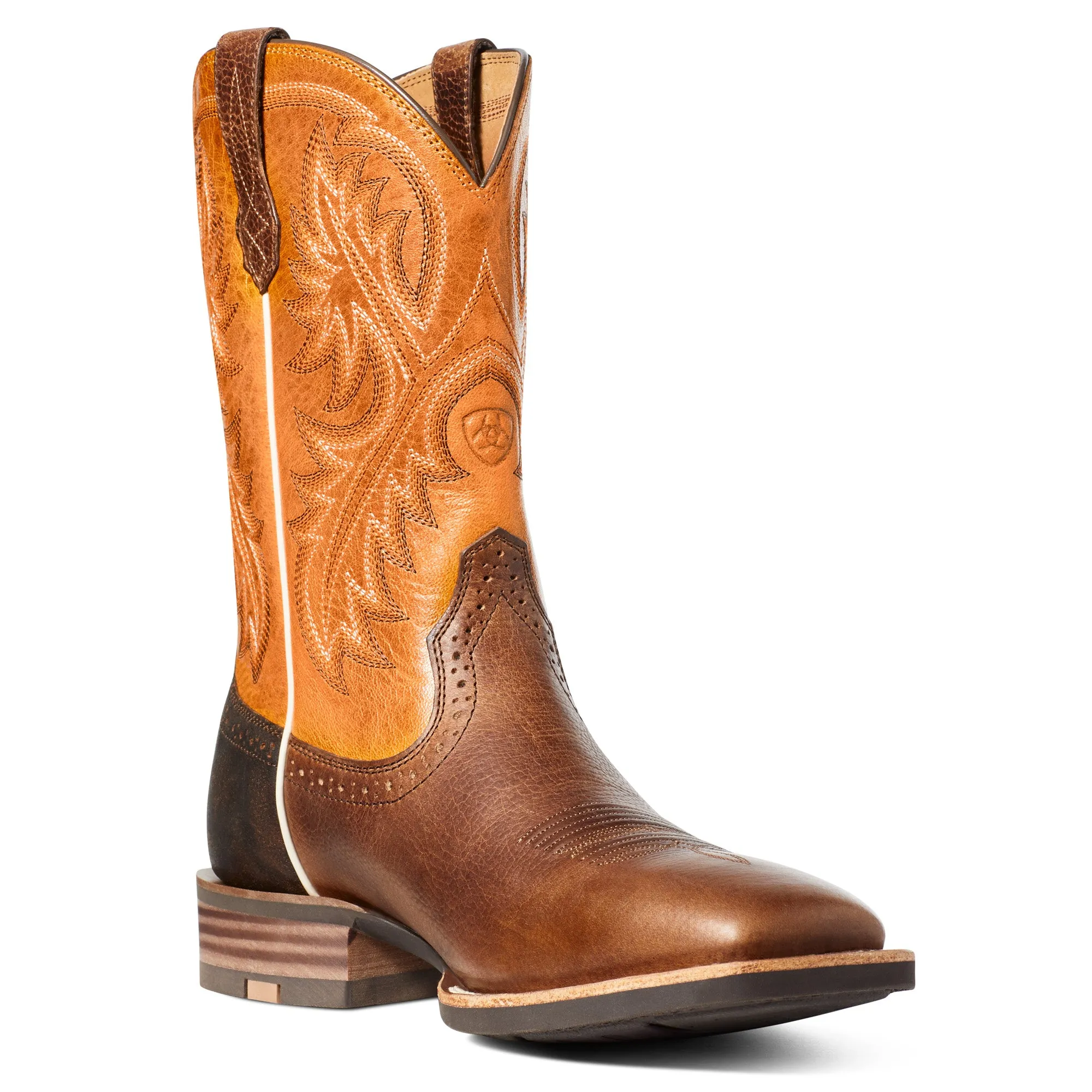 Ariat Mens Quickdraw Pinto Bean/Sunrise Boots