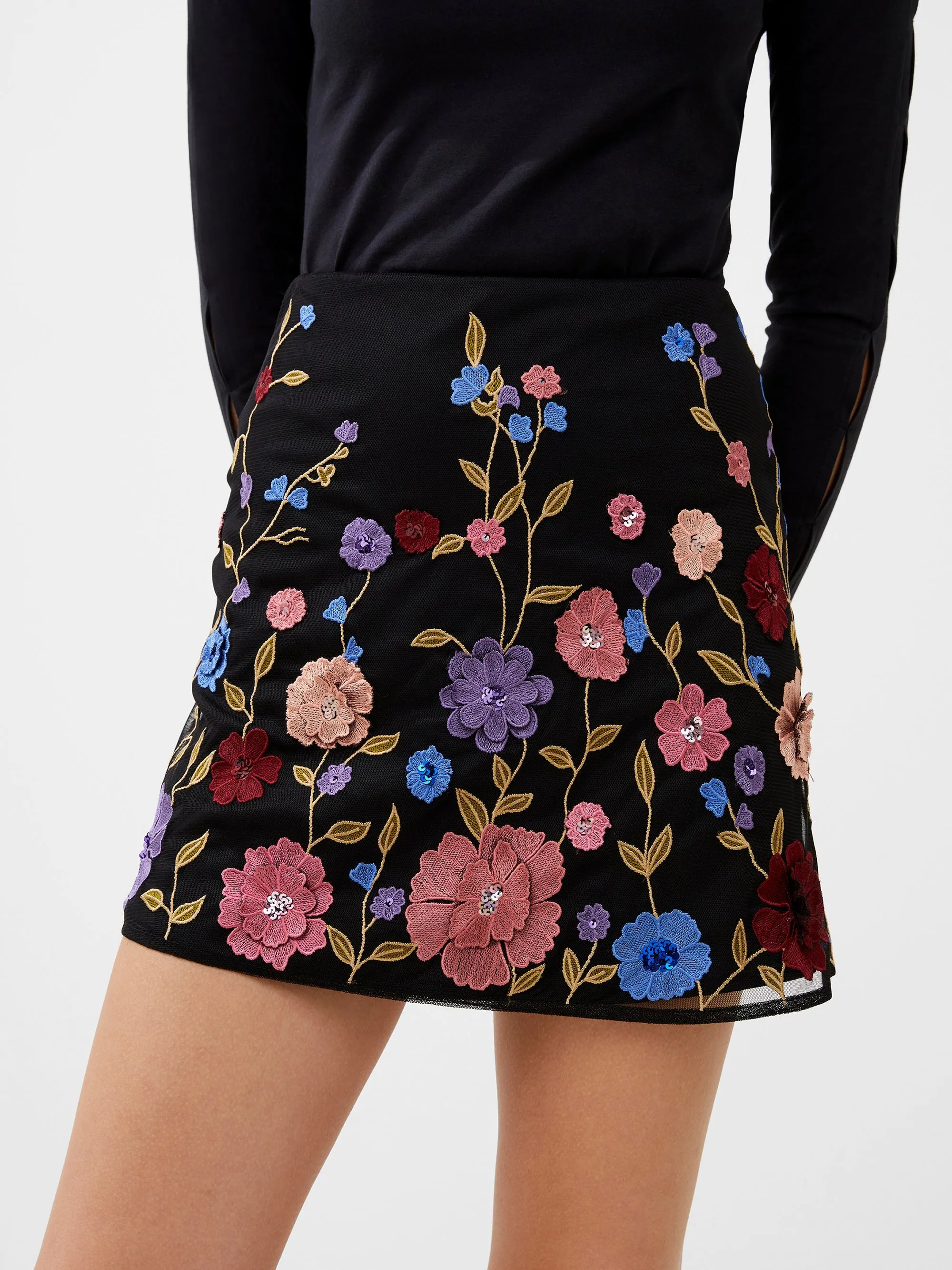 Astrida Embellished Mini Skirt