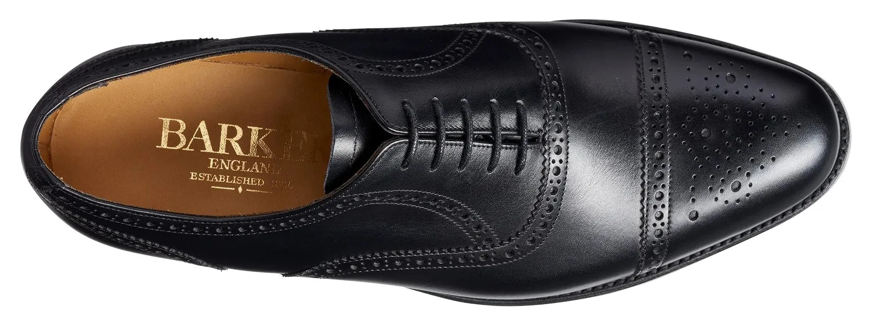 Barker Gatwick F112 Mens Leather Lace Up Brogue Shoe