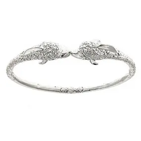 Better Jewelry Dolphin .925 Sterling Silver West Indian Bangle , 34 gr., 1 piece