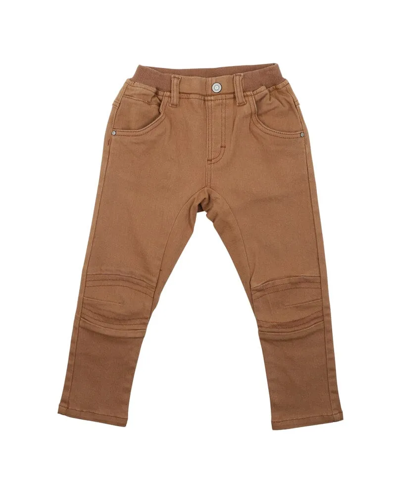 BOYS TAN TWILL PANTS 3-7 YRS