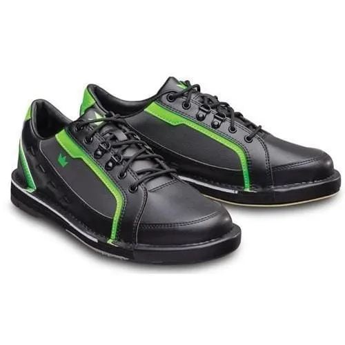 Brunswick Mens Punisher Black Neon Green Left Hand Bowling Shoes