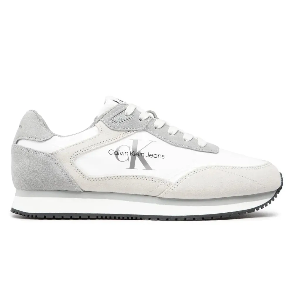 Calvin Klein Jeans Retro Runner Laceup Trainer Men - WHT