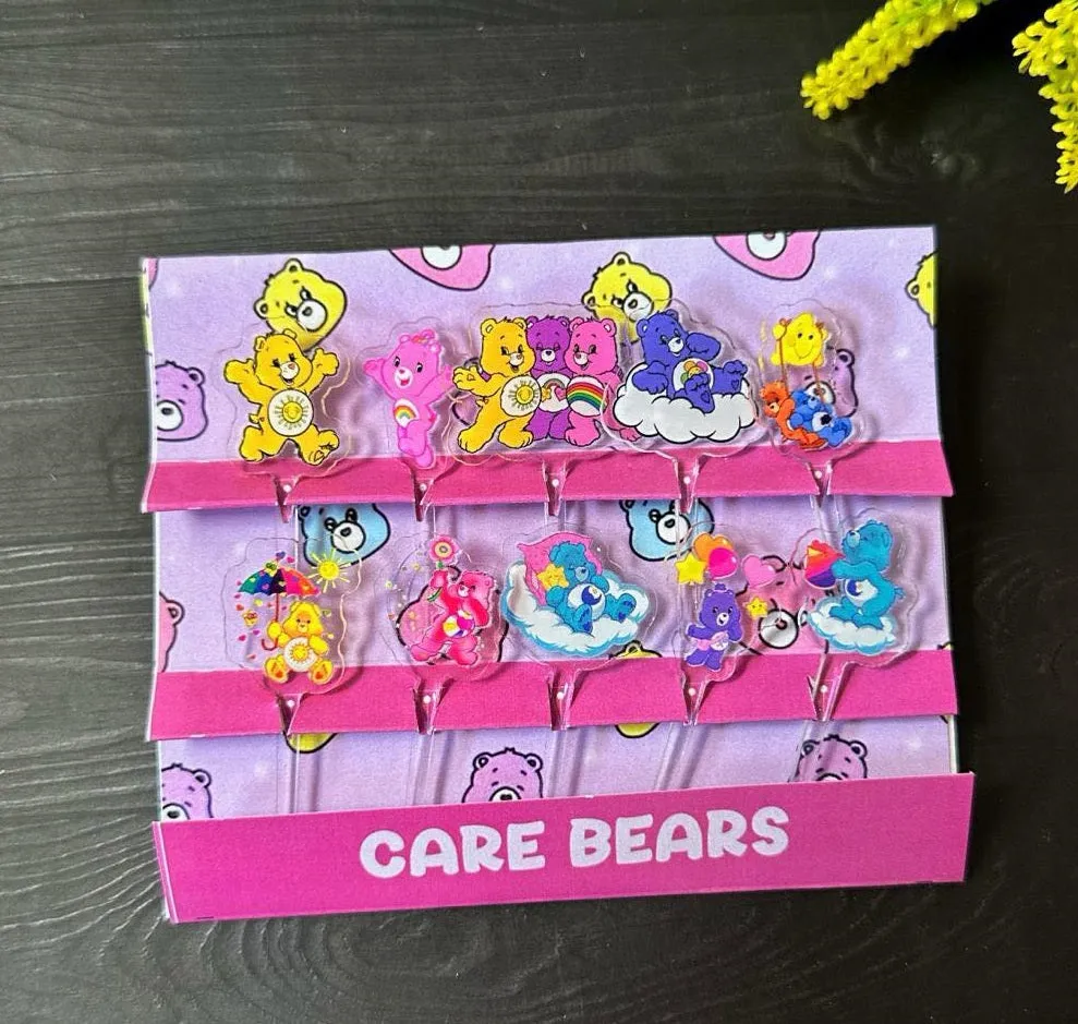 Care Bears Acrylic Food Picks