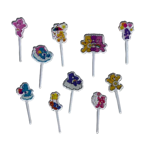 Care Bears Acrylic Food Picks