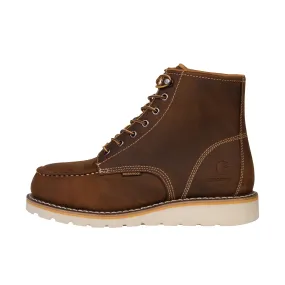 Carhartt 6 Inch Moc Steel Toe Dark Brown Oil Tanned