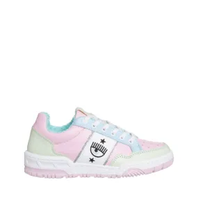 CHIARA FERRAGNI SNEAKERS CF3107 ROSA-VERDE CHIARO