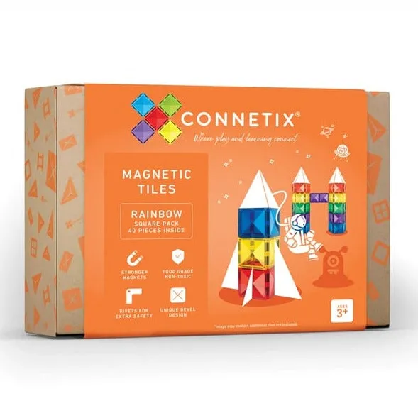 Connetix Tiles - 40 Piece Square Pack