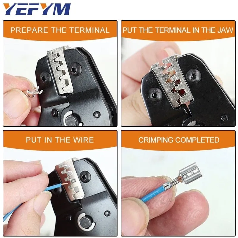 Crimping Pliers Set SN-48BS(=SN-48B SN-28B) Jaw Kit for 2.8 4.8 6.3 VH3.96/Tube/Insulation Terminals Electrical Clamp Min Tools