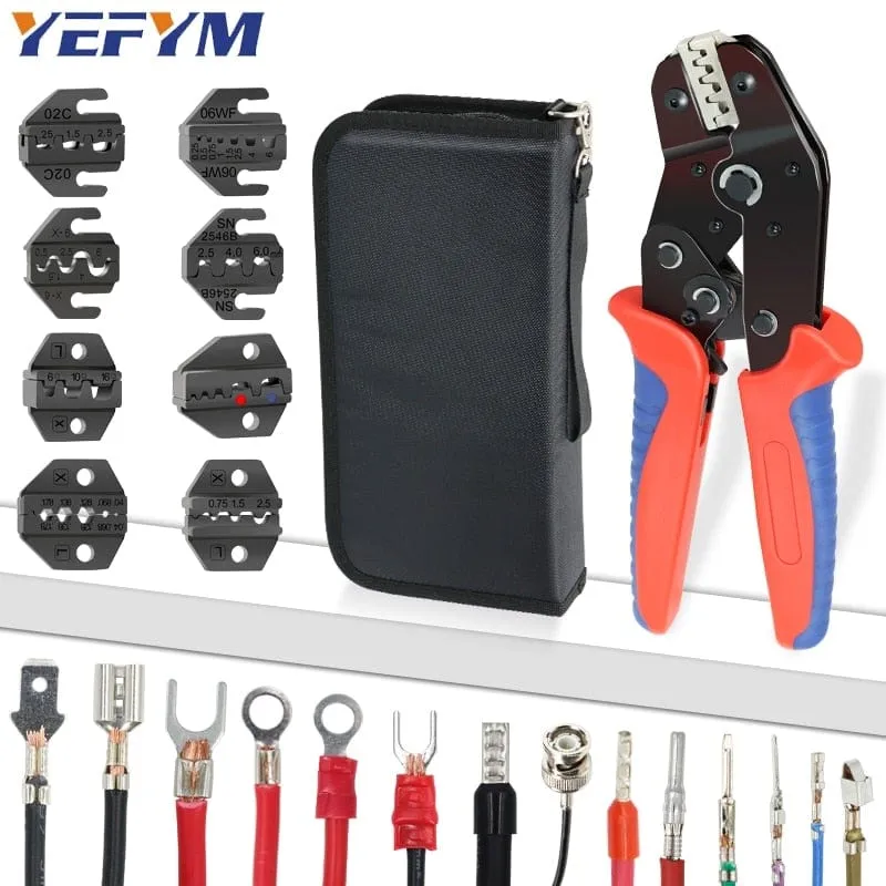 Crimping Pliers Set SN-48BS(=SN-48B SN-28B) Jaw Kit for 2.8 4.8 6.3 VH3.96/Tube/Insulation Terminals Electrical Clamp Min Tools