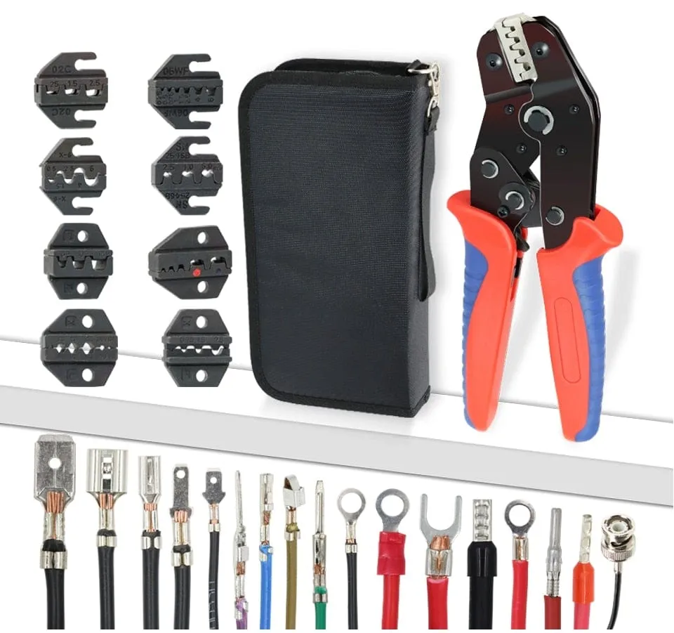 Crimping Pliers Set SN-48BS(=SN-48B SN-28B) Jaw Kit for 2.8 4.8 6.3 VH3.96/Tube/Insulation Terminals Electrical Clamp Min Tools