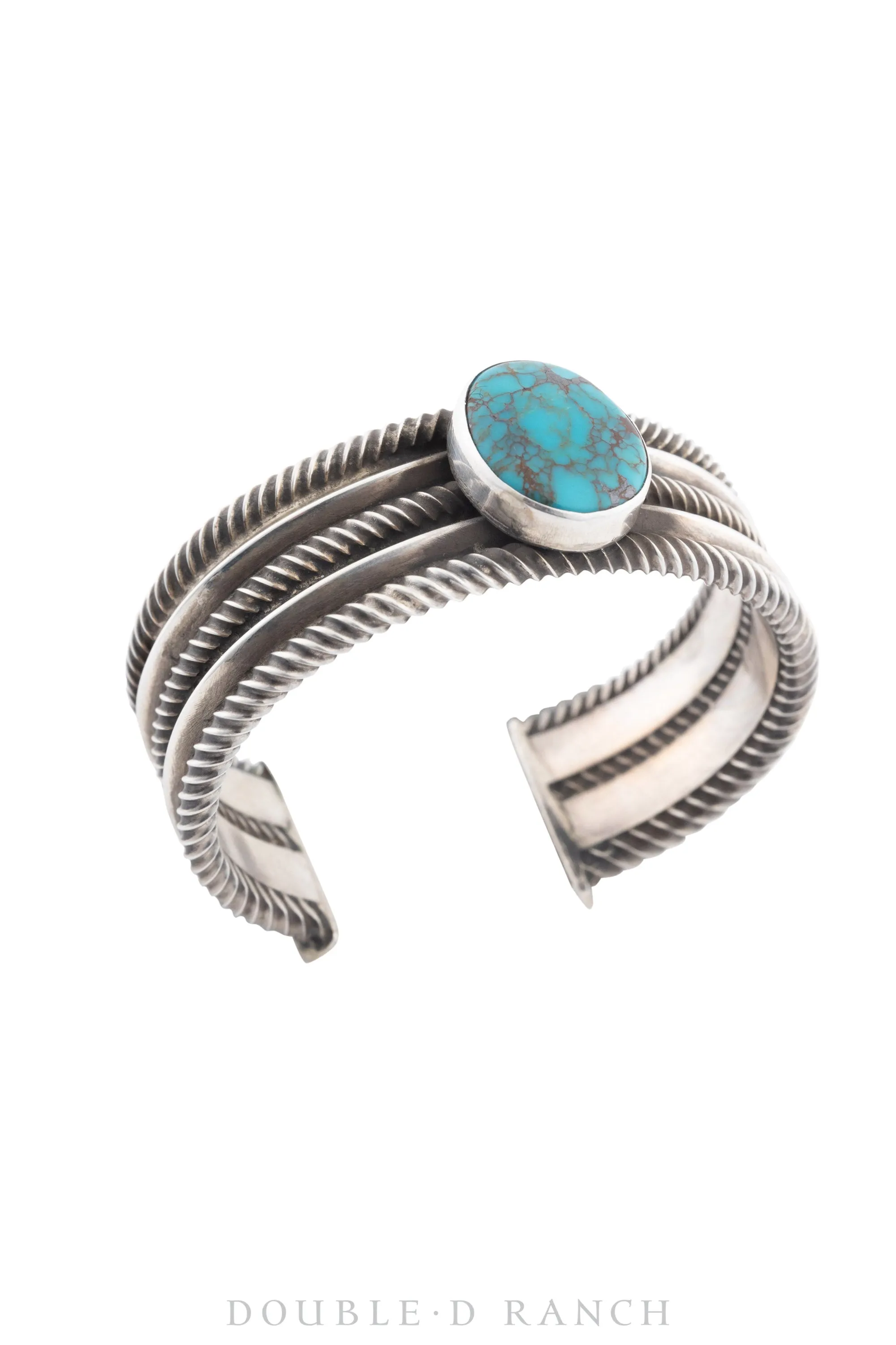 Cuff, Coil Twist Wire, Turquoise, Hallmark, Contemporary, 3511