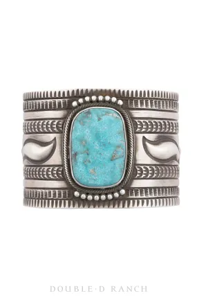 Cuff, Stampwork, Turquoise, Hallmark, Contemporary, 3523