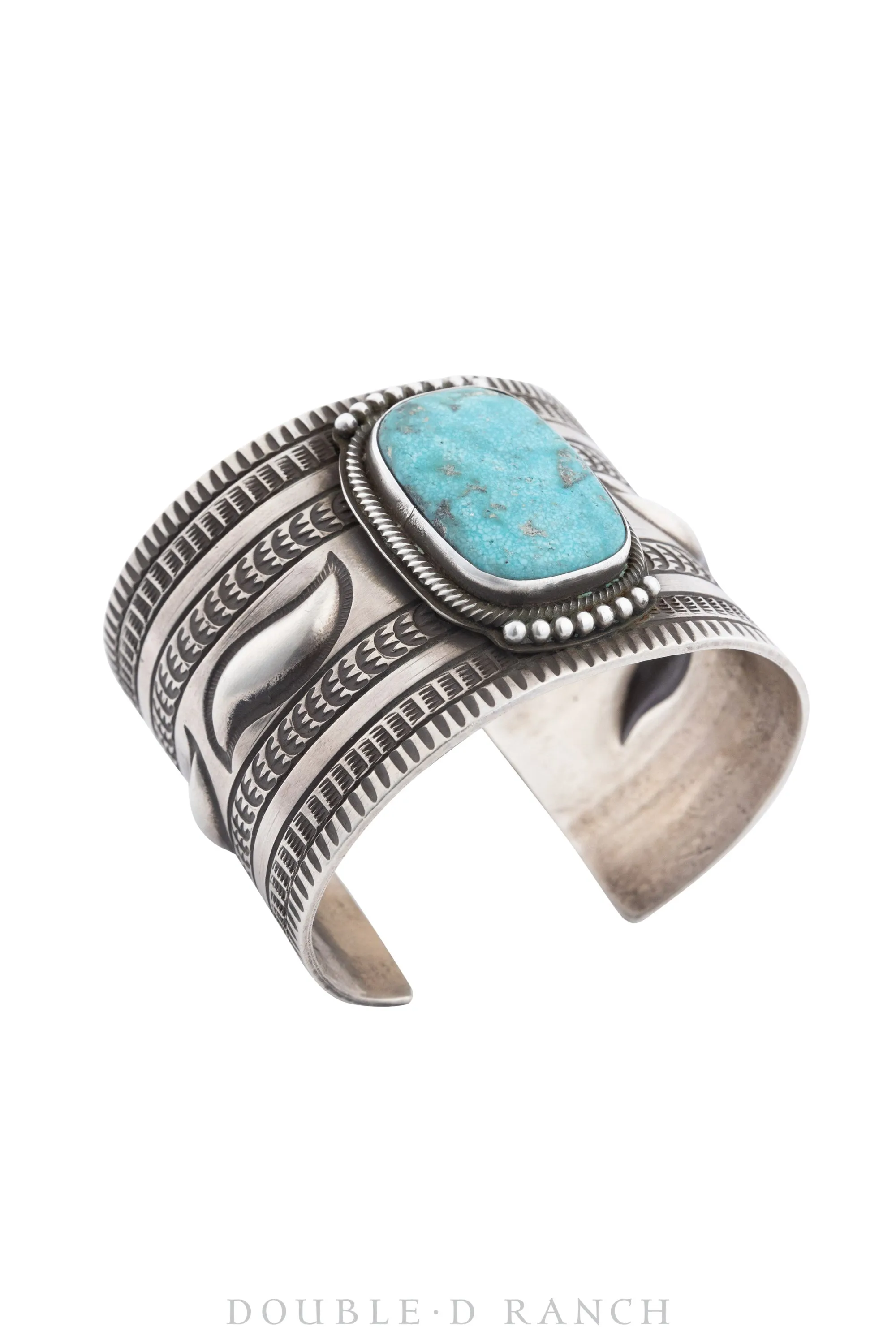 Cuff, Stampwork, Turquoise, Hallmark, Contemporary, 3523