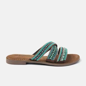 Dames Slippers 75.474 Aqua