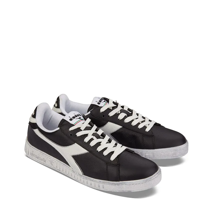 DIADORA SNEAKERS GAME L LOW WAXED NERO - BIANCO