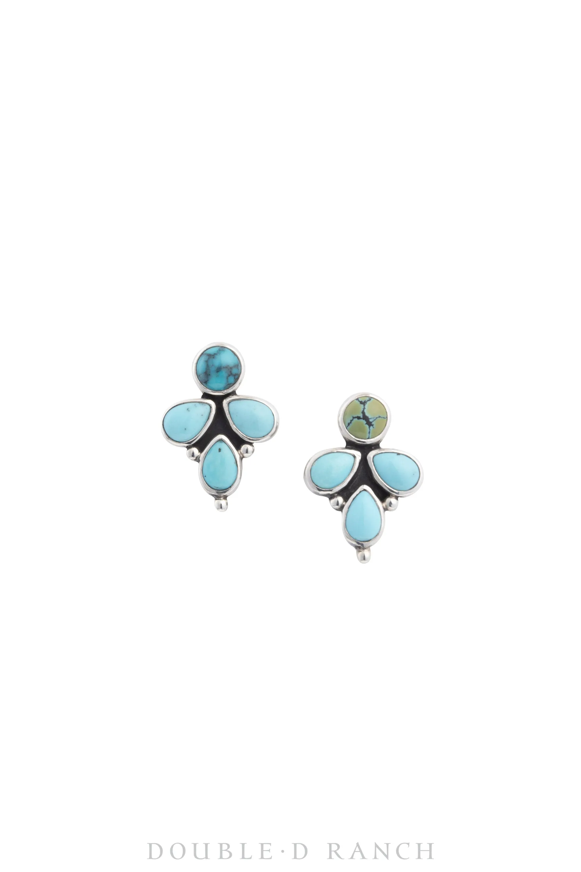 Earrings, Drop, Turquoise, Hallmark, Contemporary, 1505