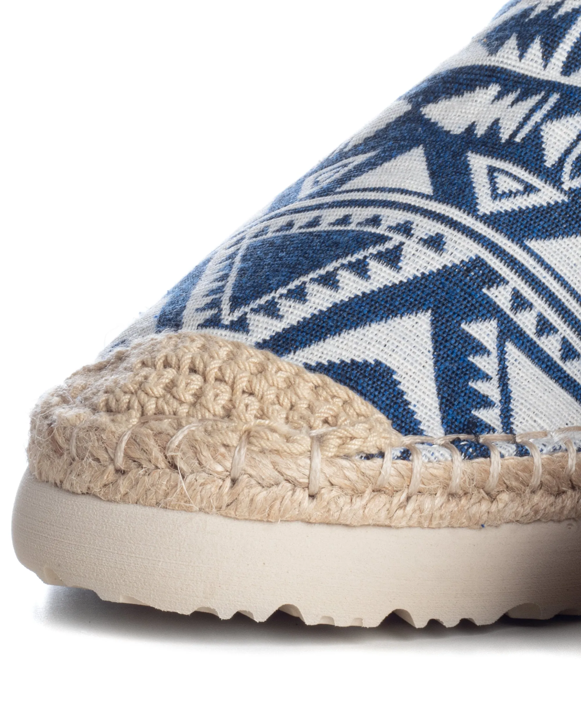 Espadrillas Scarpe Uomo Unisex Tela Estive Mare Fantasia Etnica Azteca Cotone Comode Leggere Blu GIOSAL-S1245A