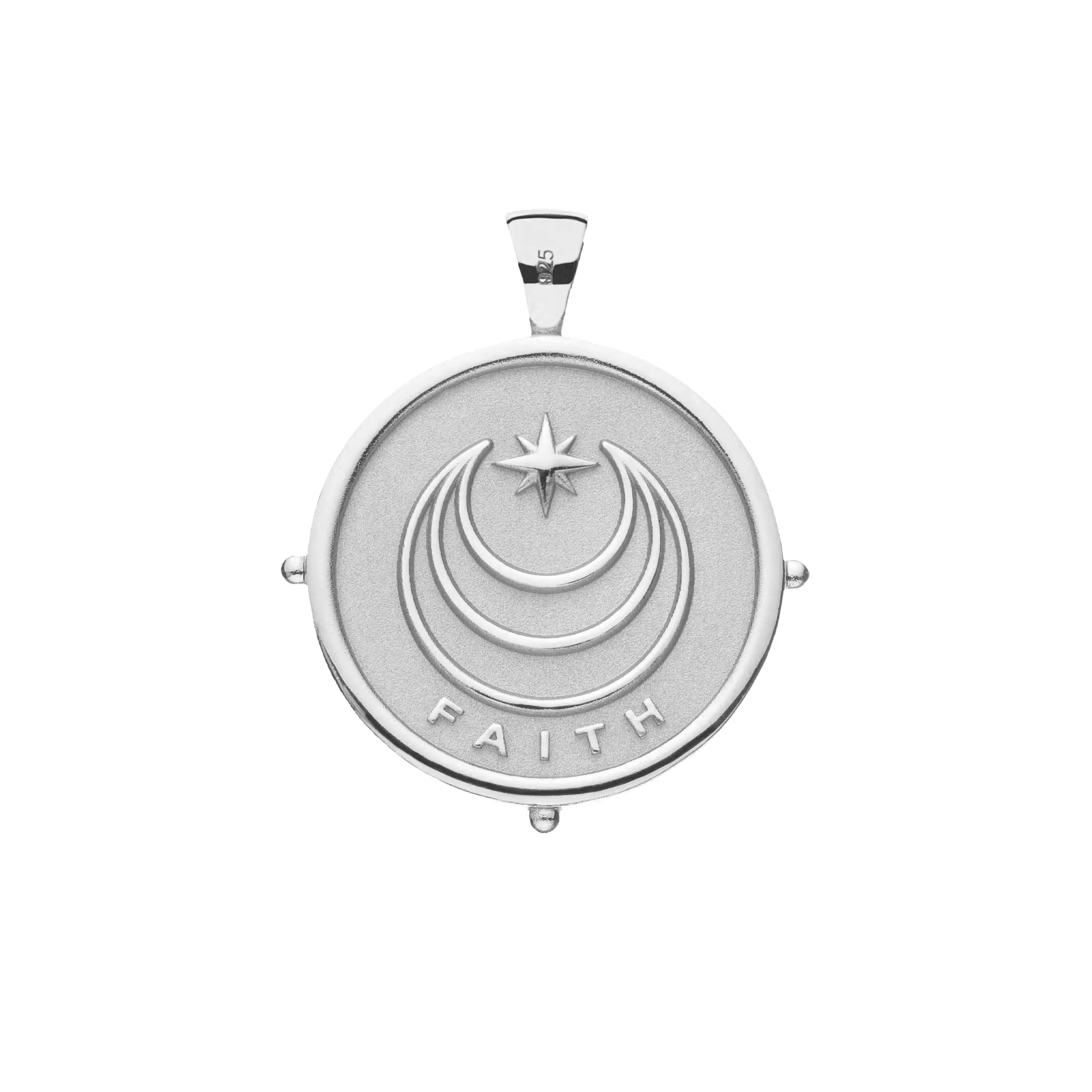 FAITH JW Original Pendant Coin in Silver