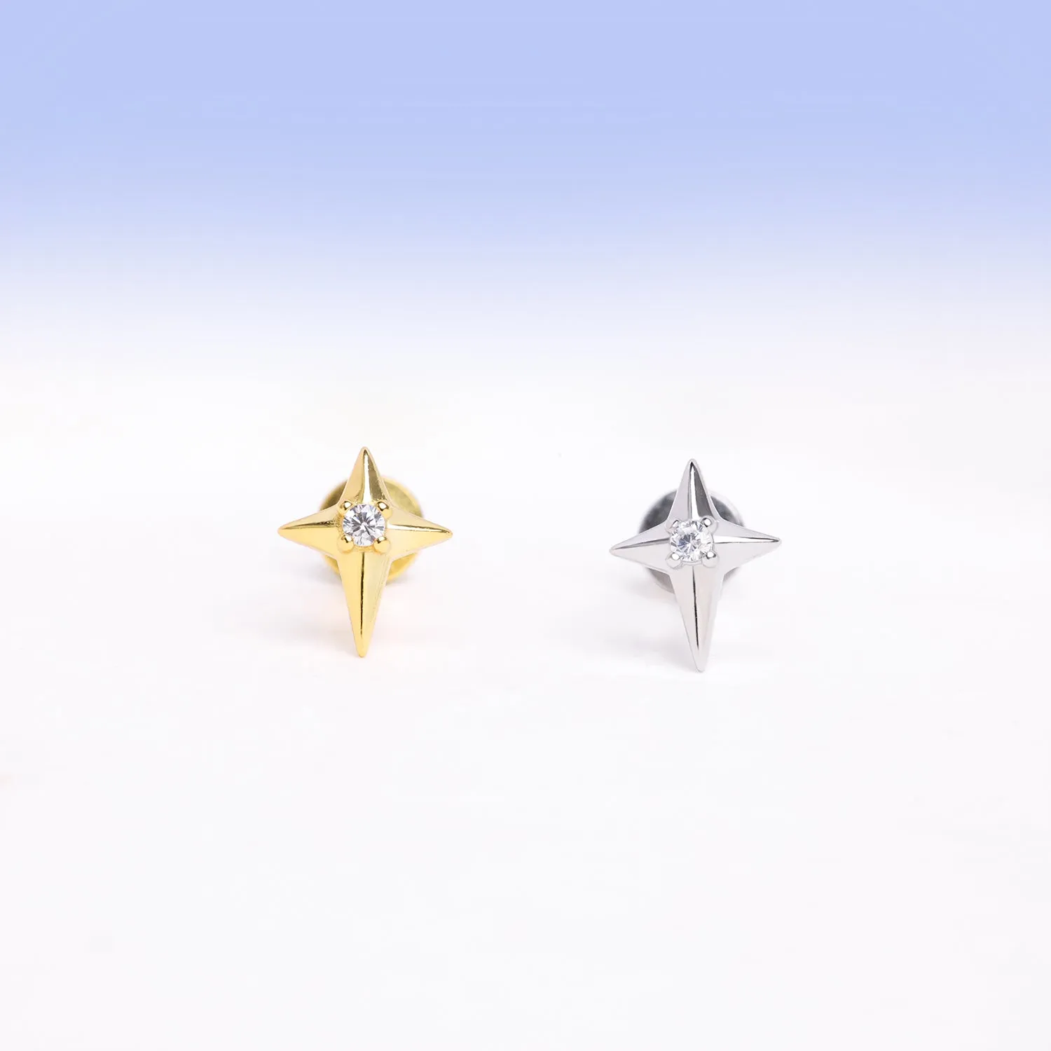 Four-Pointed Star Stud