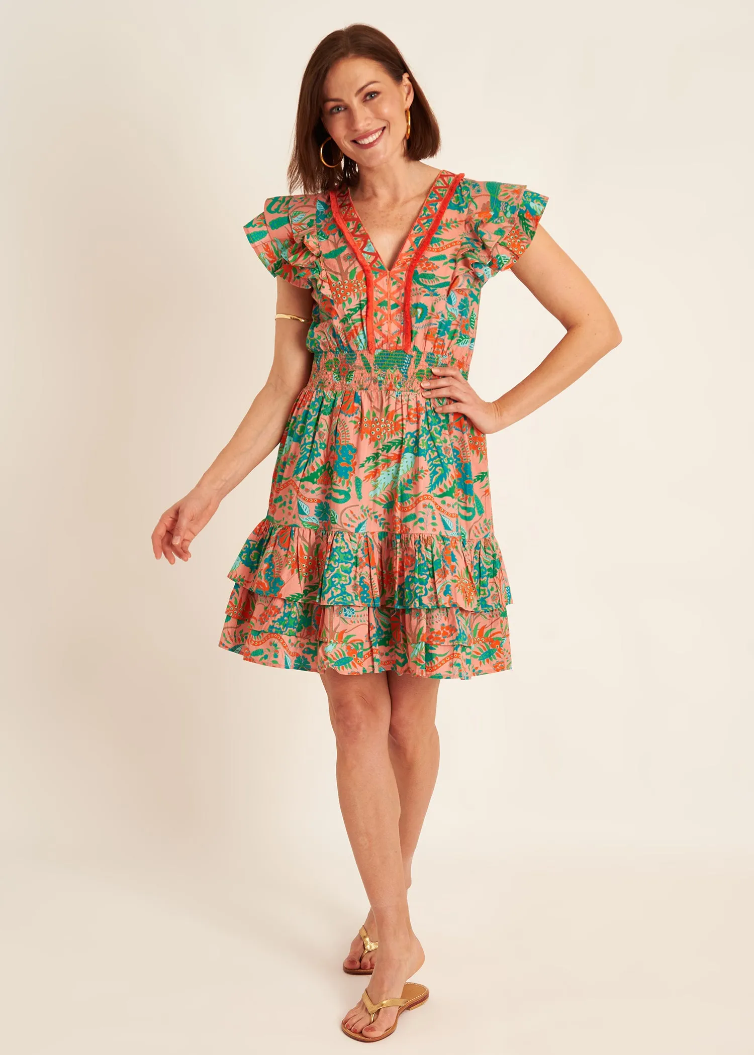 Fritzy Dress - Eden Coral