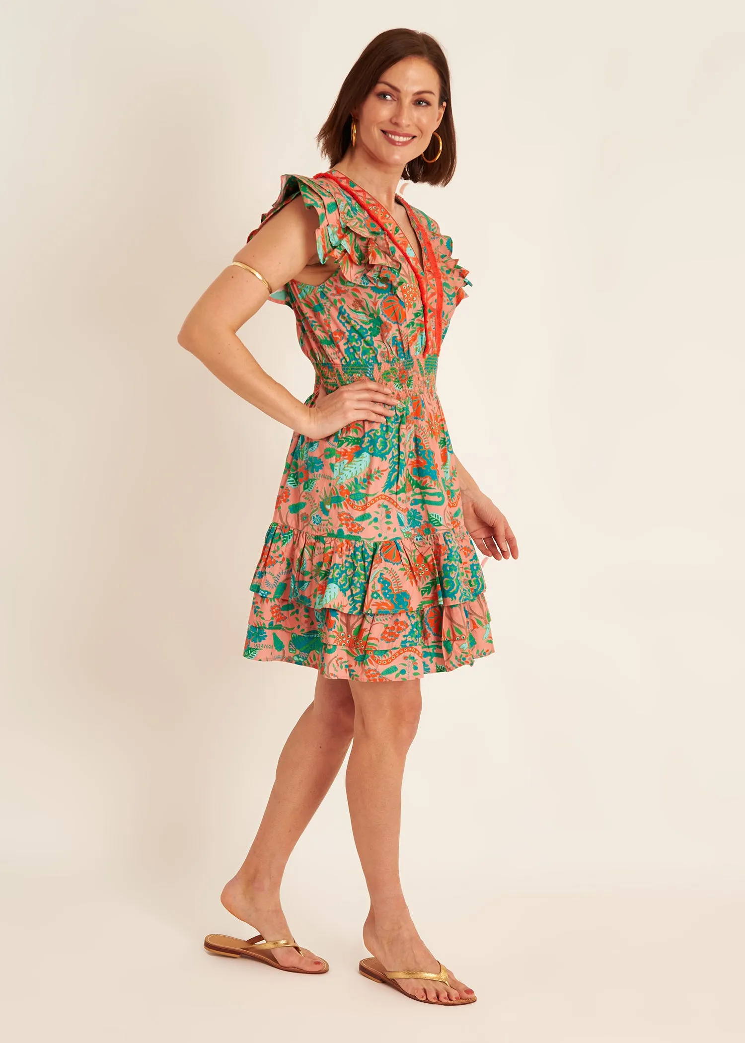 Fritzy Dress - Eden Coral