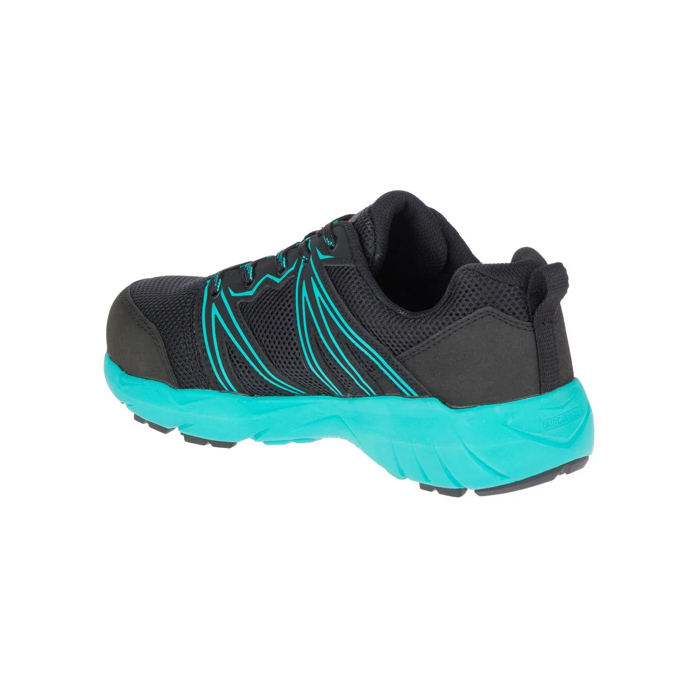 Fullbench Superlite Women's Alloy-Toe Work Shoes Black/Teal