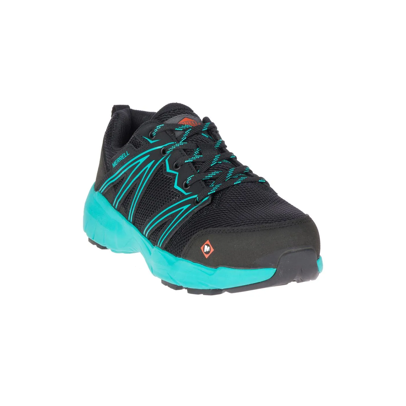 Fullbench Superlite Women's Alloy-Toe Work Shoes Black/Teal