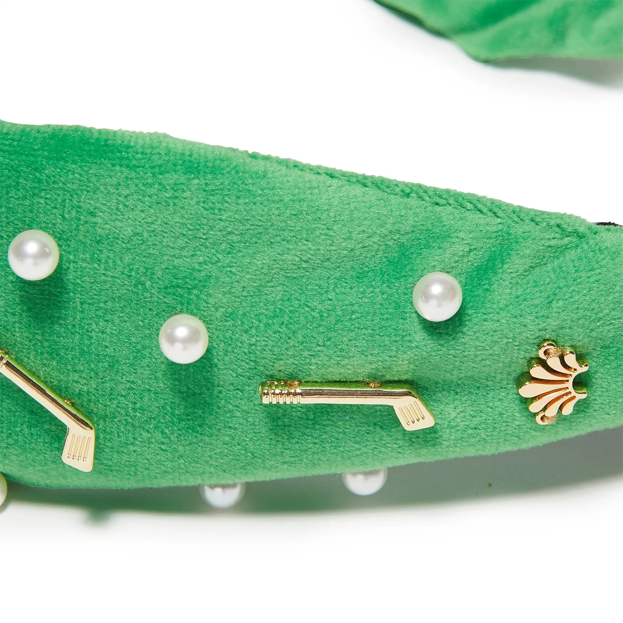 GRASS GREEN GOLF KNOTTED HEADBAND