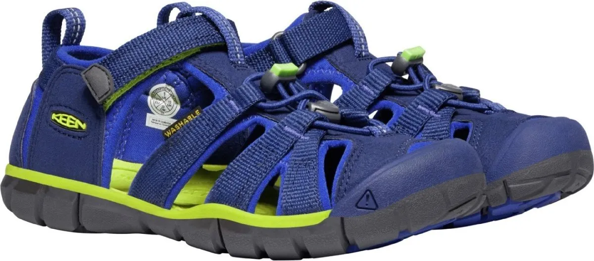 Keen Boy's Seacamp II CNX Blue Depths/Chartreuse (Sizes 1-7)