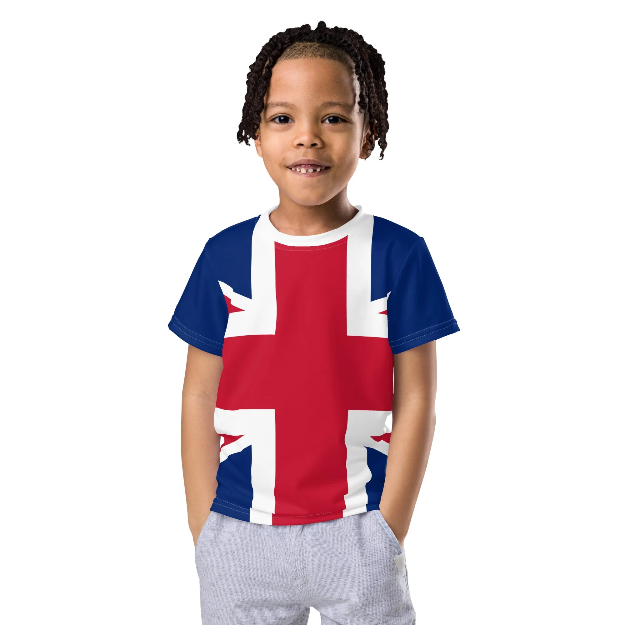 Kids Size Shirt Union Jack 2T to 7