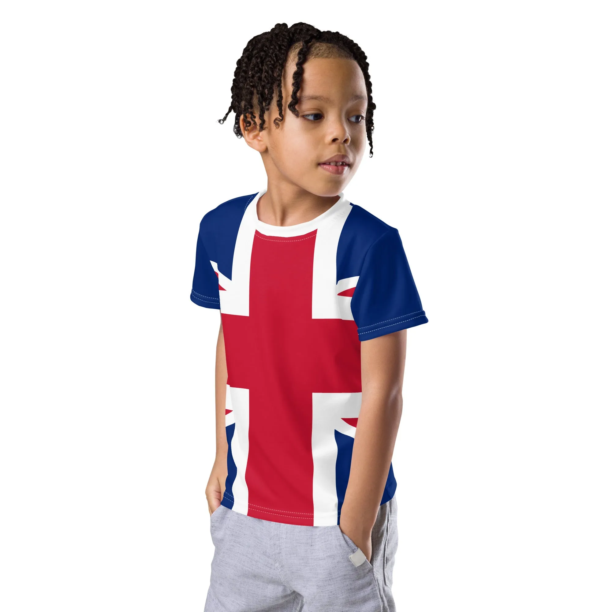 Kids Size Shirt Union Jack 2T to 7