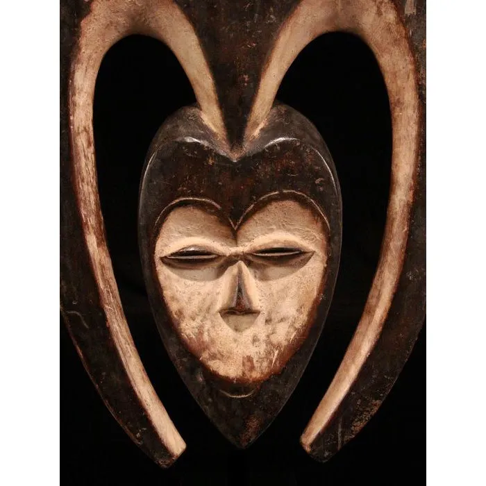 Kwele Eluk Bata Mask for Beete Ceremonies, Gabon #142