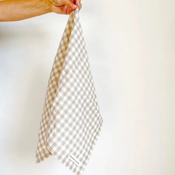 Linen Tea Towel - Gingham