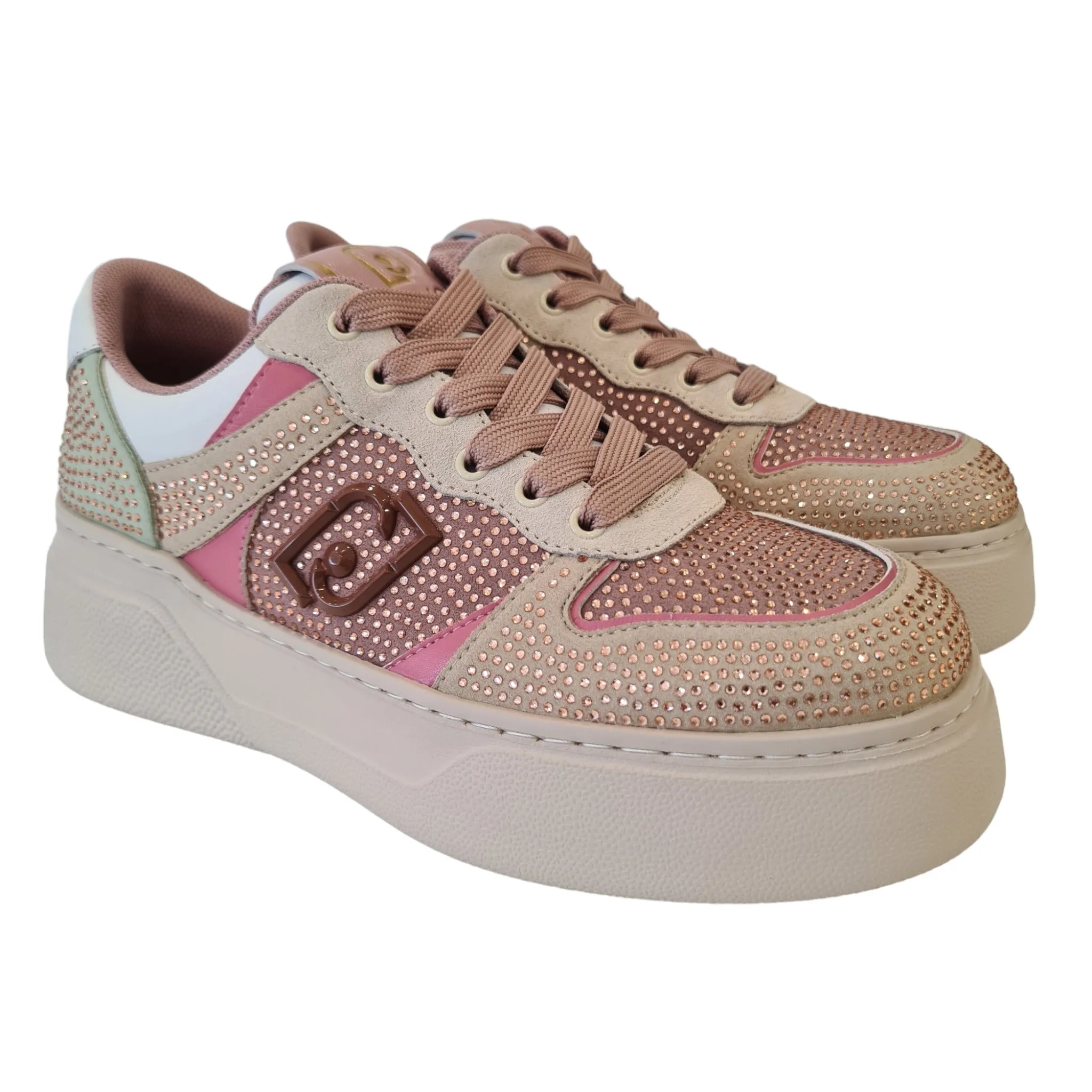 Liu-Jo Sneakers Donna Beige-Rosa Rif.769